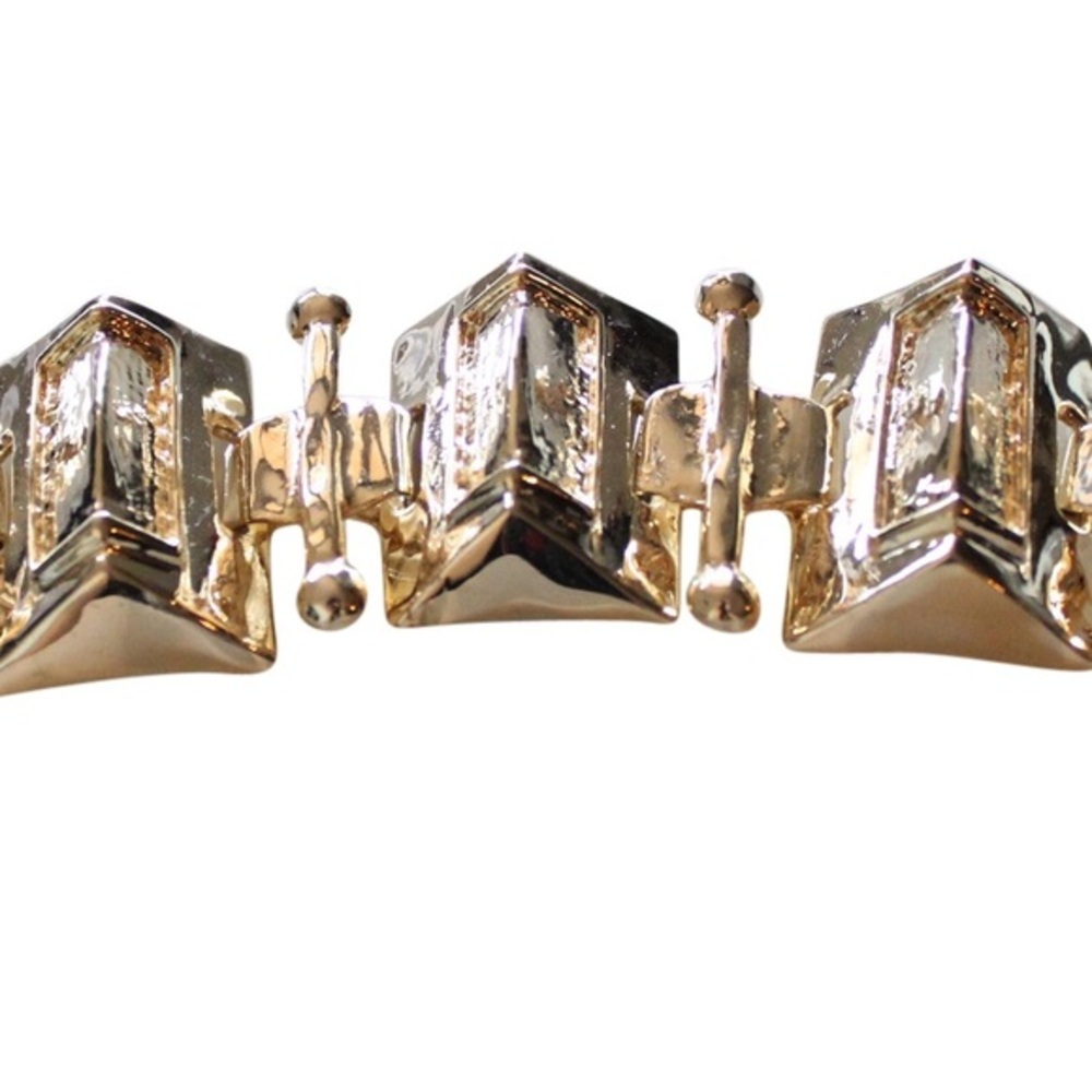 Maxine Gold Rhinestone Necklace - Picture 2 of 2